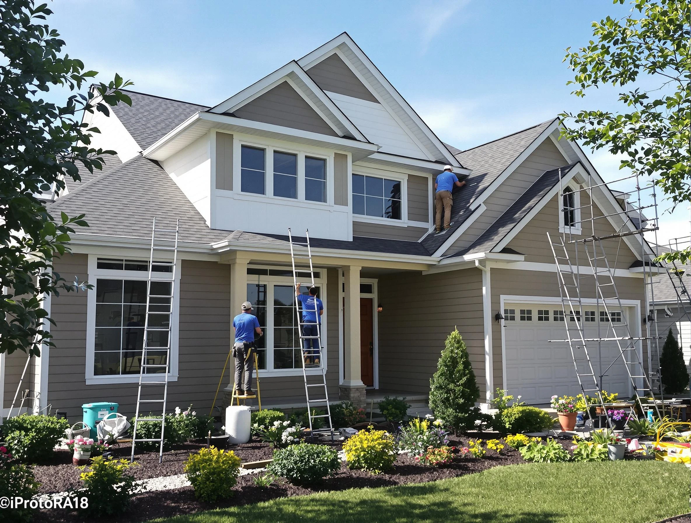 Detailed exterior painting by Willoughby House Painters in Willoughby